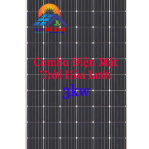 combo 3KW : Giá hệ thống điện năng lượng mặt trời cho gia đình 3KW