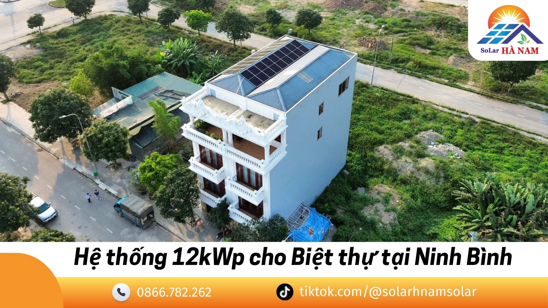 Điện mặt trời mái biệt thự